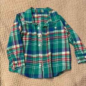 Old Navy Multicolor Plaid Button Down Shirt